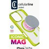Etui CELLULARLINE Iconic Magsafe do Apple iPhone 16 Pro Przezroczysto-zielony Kompatybilność Apple iPhone 16 Pro