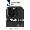 Etui CELLULARLINE Sensation do Apple iPhone 16 Pro Czarny Dominujący kolor Czarny