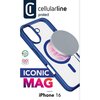 Etui CELLULARLINE Iconic Magsafe do Apple iPhone 16 Przezroczysto-niebieski Kompatybilność Apple iPhone 16
