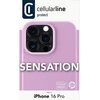 Etui CELLULARLINE Sensation do Apple iPhone 16 Pro Różowy Dominujący kolor Różowy