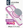 Etui CELLULARLINE Iconic Magsafe do Apple iPhone 16 Pro Max Przezroczysto-różowy Kompatybilność Apple iPhone 16 Pro Max
