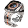 Pasek TECH-PROTECT Stainless Line do Apple Watch 6/7/8/9/10/SE/Ultra 1/2 (44/45/46/49mm) Tytanowo-pomarańczowy Materiał Stal nierdzewna
