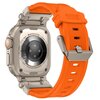 Pasek TECH-PROTECT Delta Pro do Apple Watch 6/7/8/9/10/SE/Ultra 1/2 (44/45/46/49mm) Pomarańczowo-tytanowy Materiał Aluminium