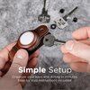 Organizer do kluczy KEYSMART Air Leather na AirTag Brązowy Grubość [mm] 23.5