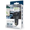 Ładowarka samochodowa GEMBIRD TA-UC-AC2PD65LCD-CAR-01 65 W Czarny Kabel na wyposażeniu Nie