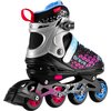Łyżworolki NILS EXTREME Brave NH18190A 4w1 (rozmiar 39-43) Czarno-różowy Zapięcie Klamra