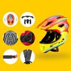 Kask rowerowy ROCKBROS TT-32SOYB-M Żółto-pomarańczowy dla Dzieci (rozmiar M) Technologie 12 otworów wentylacyjnych