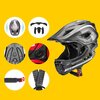 Kask rowerowy ROCKBROS TT-32SBTG-S Szary dla Dzieci (rozmiar S) Wyściółka Tak