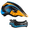 Kask rowerowy ROCKBROS TT-32SOBL-S Czarno-pomarańczowy dla Dzieci (rozmiar S) Regulacja Od 48 do 54 cm