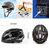 Kask rowerowy ROCKBROS ZK-013TI Szary MTB z lampką (rozmiar uniwersalny) Wyściółka Tak