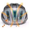 Kask rowerowy ROCKBROS ZK-013BK Czarny MTB z lampką (rozmiar uniwersalny) Regulacja Od 55 do 60 cm