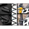 Zapięcie rowerowe ROCKBROS T610 Linka Czarny Materiał Stal