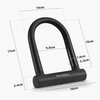 Zapięcie rowerowe ROCKBROS RKS610-BK U-lock Czarny Materiał Metal