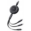 Kabel USB - USB-C/Lightning/Micro-USB MCDODO 3w1 1.2m Czarny Rodzaj Kabel