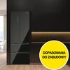 Lodówka HISENSE RF632N4GBE1 No Frost 200cm Czarne szkło Kolor / wykończenie boków Czarny
