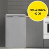 Lodówka SHARP SJ-UE121T0S-EU 83.8cm Srebrna bez blatu Roczne zużycie prądu 145 kWh = 166.75 zł