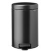 Kosz na śmieci z pedałem BRABANTIA NewIcon 233487 wyjmowane wiadro, nie przepuszcza zapachów, stal 12L Szary