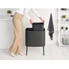 Kosz na śmieci BRABANTIA 233548 Bo Touch Bin 11L+23L Szary Kształt Prostokątny