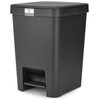 Kosz na śmieci BRABANTIA 800269 StepUp 25L Ciemnoszary Mechanizm otwierania Nożny