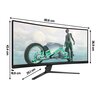 Monitor PHILIPS 34M2C3500L 34" 3440x1440px 180Hz 0.5 ms [MBR] Curved Częstotliwość odświeżania obrazu [Hz] 180