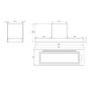 Okap AFRELLI AW-13 Piano Gesto 90 Inox 488m3/h 60dB klasa B Timer Szerokość [cm] 89.5