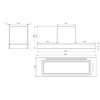 Okap AFRELLI AW-13 Piano Gesto 90 Inox/czarny 488m3/h 60dB klasa B Timer Szerokość [cm] 89.5