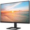 Monitor marki Philips o przekątnej 27 cali wyświetla obraz przedstawiający zachód słońca nad morzem. Na dolnej ramce monitora widoczne jest logo "PHILIPS".
