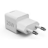 Ładowarka sieciowa HAMA Supermini PD/QC 25W Biały Rodzaj złącza USB-C - 1 szt.