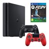 Konsola SONY PlayStation 4 Slim 500GB + EA SPORTS FC 24 Gra PS4 (Kompatybilna z PS5) + Kontroler SONY DualShock 4 V2 Czerwony