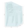 Pokrowiec na krzesła ESTI&ESTA STOK 65 x 65 x 75/100cm Szerokość [cm] 65