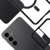 Etui 3MK Satin Armor MagCase do Samsung Galaxy S24 Przezroczysto-czarny Dominujący kolor Przezroczysto-czarny