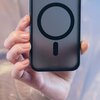 Etui 3MK Smoke MagCase do Apple iPhone 16 Czarny transparentny Materiał Poliwęglan