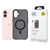 Etui 3MK Smoke MagCase do Apple iPhone 16 Czarny transparentny