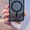 Etui 3MK Smoke MagCase do Apple iPhone 16 Pro Czarny transparentny Materiał TPU