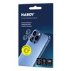 Szkło hartowane na obiektyw 3MK Hardy Lens Protection Pro do Apple iPhone 14 Pro/14 Pro Max Srebrny Cechy dodatkowe Chroni przed zarysowaniami i uszkodzeniem