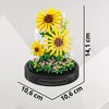 Klocki plastikowe QBI Słonecznik w kloszu 1081382 Rodzaj Klocki konstrukcyjne