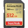 Karta pamięci SANDISK Extreme Plus SDXC 512GB + Adapter Klasa prędkości UHS-I / U3