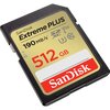 Karta pamięci SANDISK Extreme Plus SDXC 512GB + Adapter Adapter w zestawie Tak