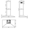 Okap FALMEC Mizar 60 Inox 680m3/h 62dB klasa B Szerokość [cm] 59.8