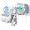 Etui na słuchawki ESR Cyber Flicklock HaloLock MagSafe do Apple Airpods Pro 1/2 Biały