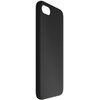 Czarne, gładkie etui silikonowe z wycięciem na aparat, przeznaczone do telefonu Apple iPhone 7/8/SE 2020/2022. Produkt ma matowe wykończenie i zaokrąglone krawędzie.