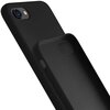 Czarne etui silikonowe do telefonu, widoczne z przodu i z tyłu, z wycięciami na aparat i przyciski boczne. Wnętrze etui ma teksturowaną powierzchnię.