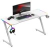 Biurko gamingowe HUZARO Hero 3.3 RGB Biały Podświetlenie Tak
