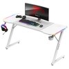 Biurko gamingowe HUZARO Hero 3.3 RGB Biały Zarządzanie przewodami Tak