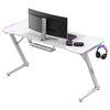 Biurko gamingowe HUZARO Hero 3.3 RGB Biały Uchwyty Uchwyt na napoje