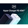 Ładowarka sieciowa 3MK Hyper Charger PD 45W Biały Grubość [mm] 40