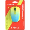 Mysz CANYON MW-44 Żółto-niebieski Typ myszy Optyczna