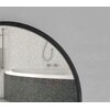 Lustro z półką MUFART 15099 średnica 80 cm Czarny Materiał Szkło