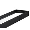 Lustro z półką MUFART 15099 średnica 80 cm Czarny Materiał Metal