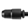 Czarny adapter wykonany z metalu, o cylindrycznym kształcie z widocznymi detalami konstrukcyjnymi. Produkt nie posiada widocznych napisów ani logo.